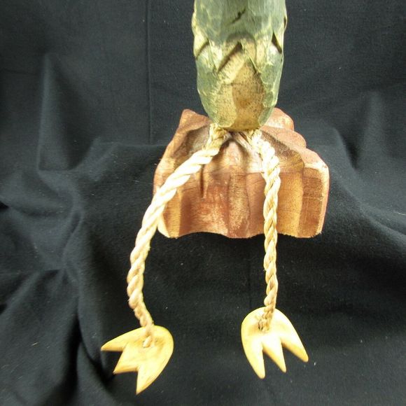 Primitive Folk Art Hand Carved Wood James Haddon - Picture 7 of 8